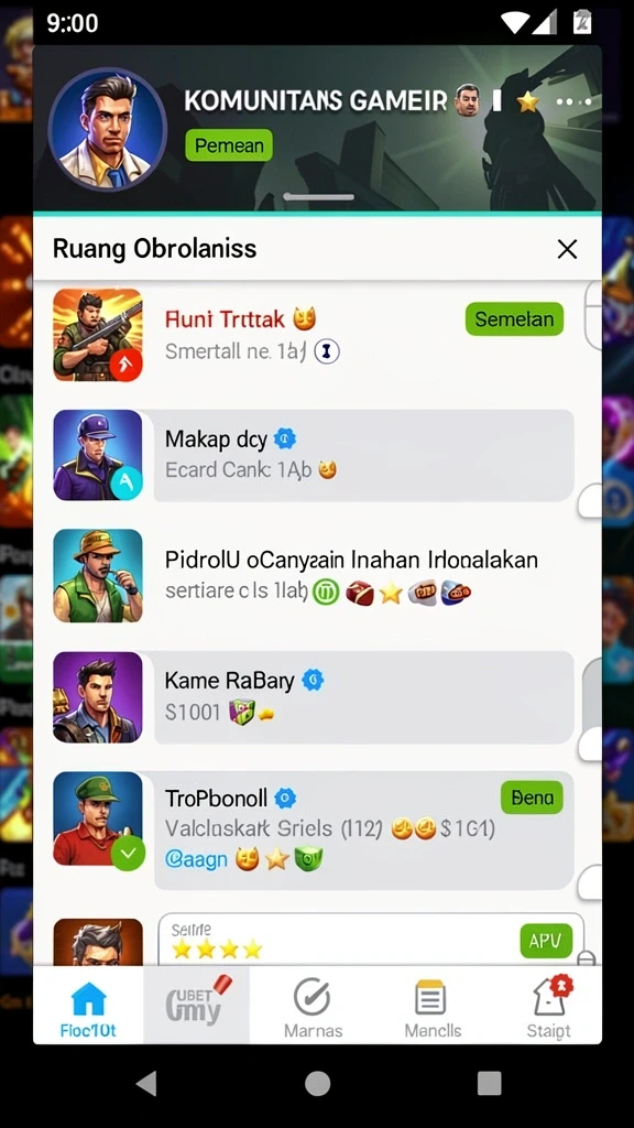 Screenshot menunjukkan karakter utama siap bertempur.