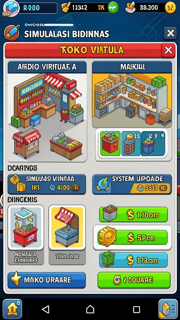 Tampilan antarmuka utama yang menarik.