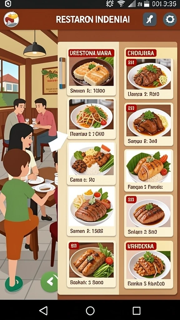 Tampilan antarmuka yang menarik dan user-friendly.