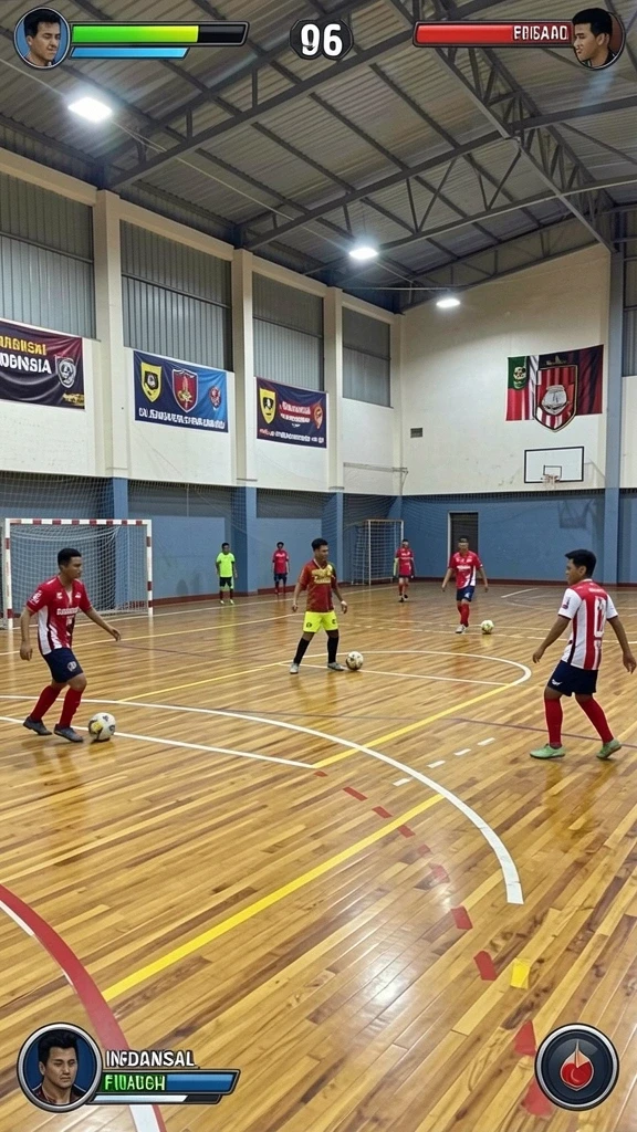 Tampilan level pertama yang penuh warna dan menarik.