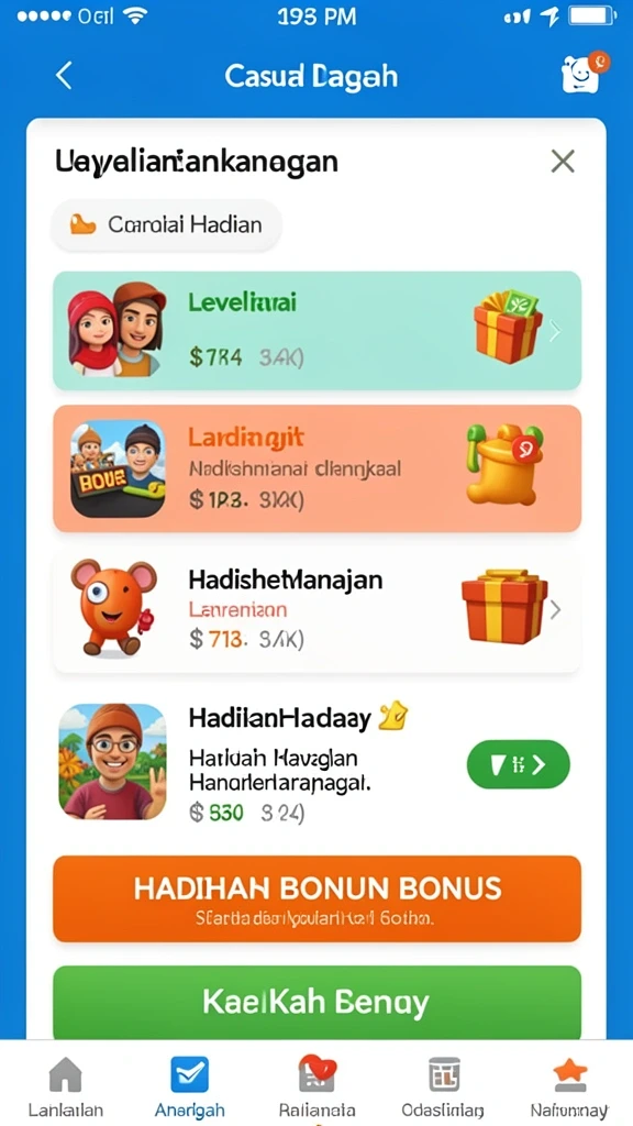 Karakter-karakter unik siap untuk petualangan seru.