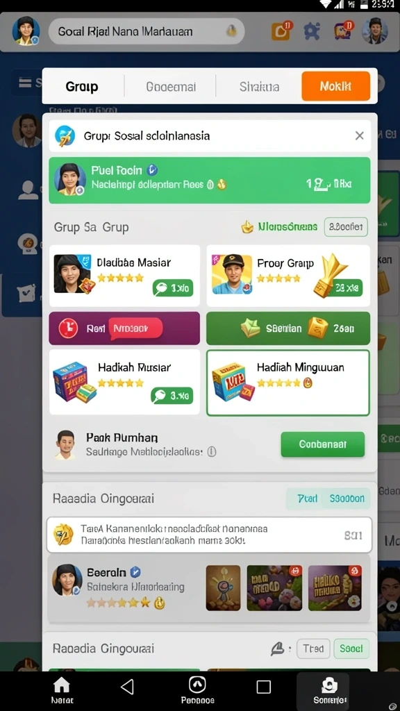 Screenshot menunjukkan tampilan awal permainan HARUM4D.