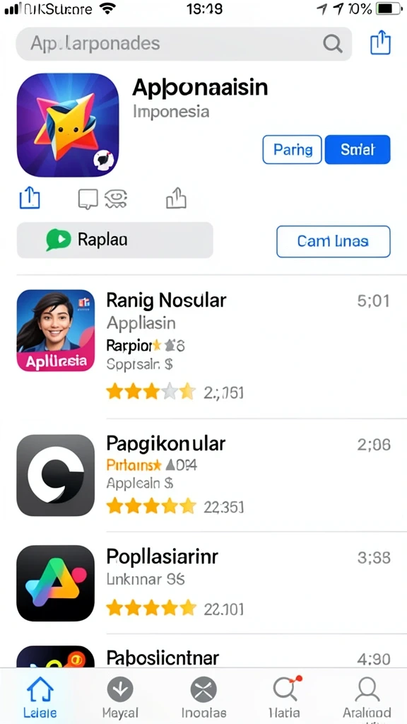 Screenshot menggambarkan mode permainan yang berbeda.