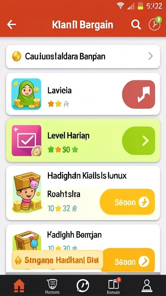 Antarmuka aplikasi yang intuitif dan menarik.