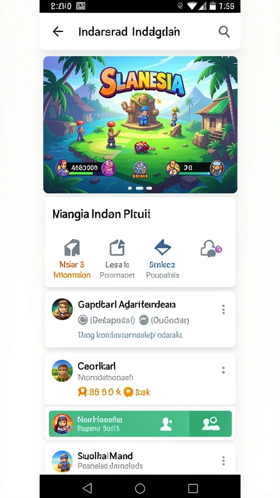 Tampilan grafis yang menakjubkan dari karakter dalam permainan.