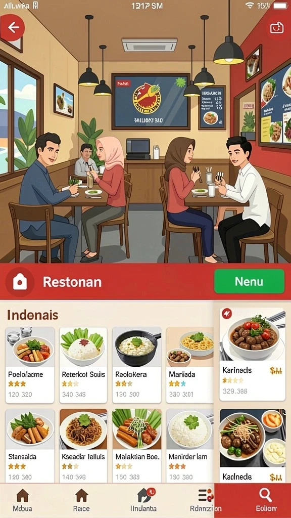 Tampilan antarmuka yang menarik dan intuitif.