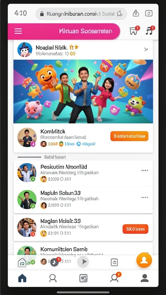 Screen gameplay yang penuh aksi dan tantangan.