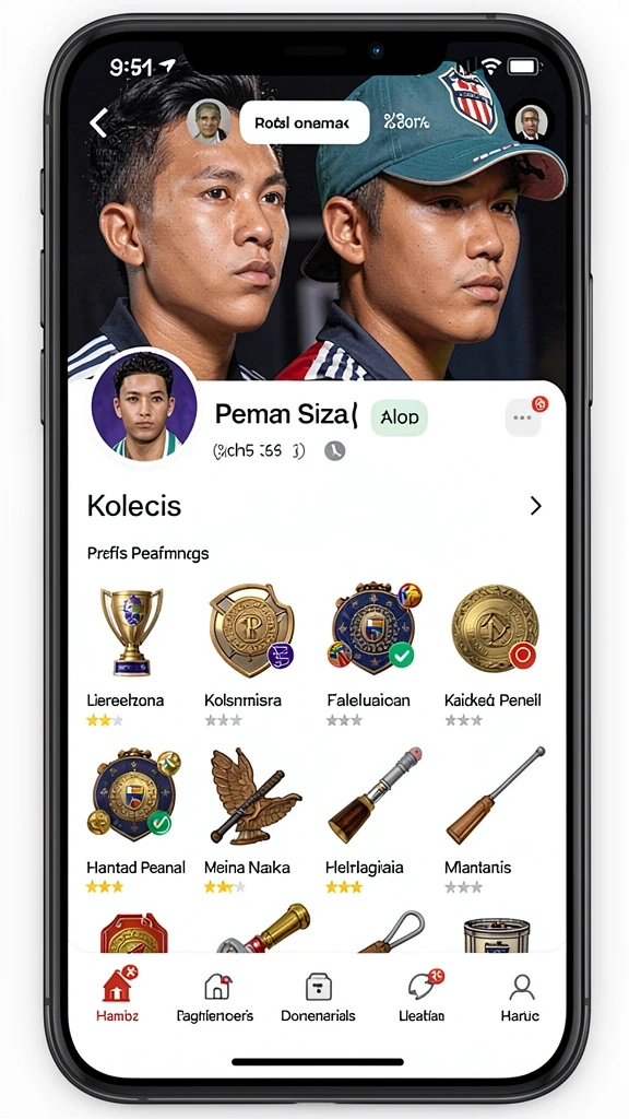 Tampilan antarmuka pengguna yang cerah dan ramah.