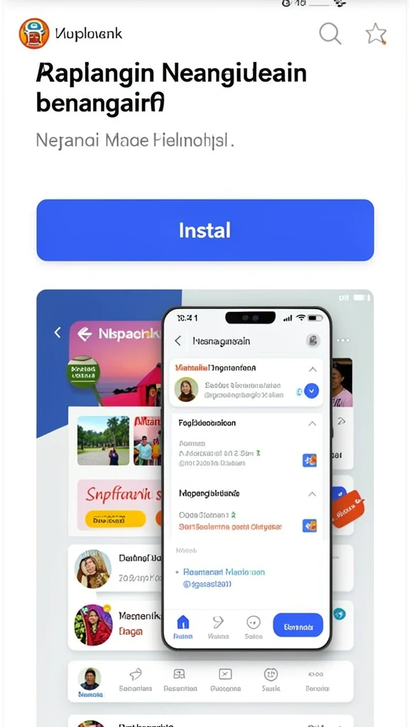 Tampilan karakter utama yang menarik pada layar permainan.