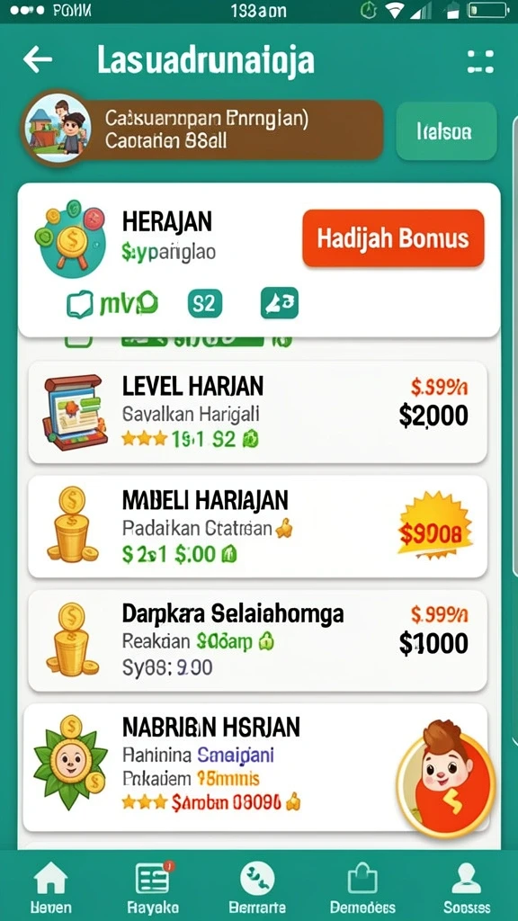 Tampilan antarmuka yang user-friendly dan menarik.