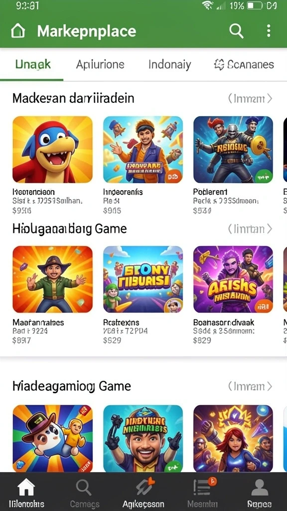 Tampilan antarmuka yang menarik dan modern.
