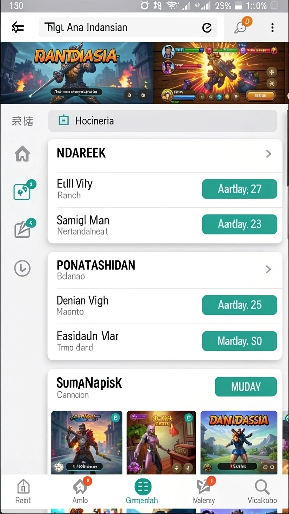 Tampilan antarmuka pengguna yang menarik dan mudah digunakan.