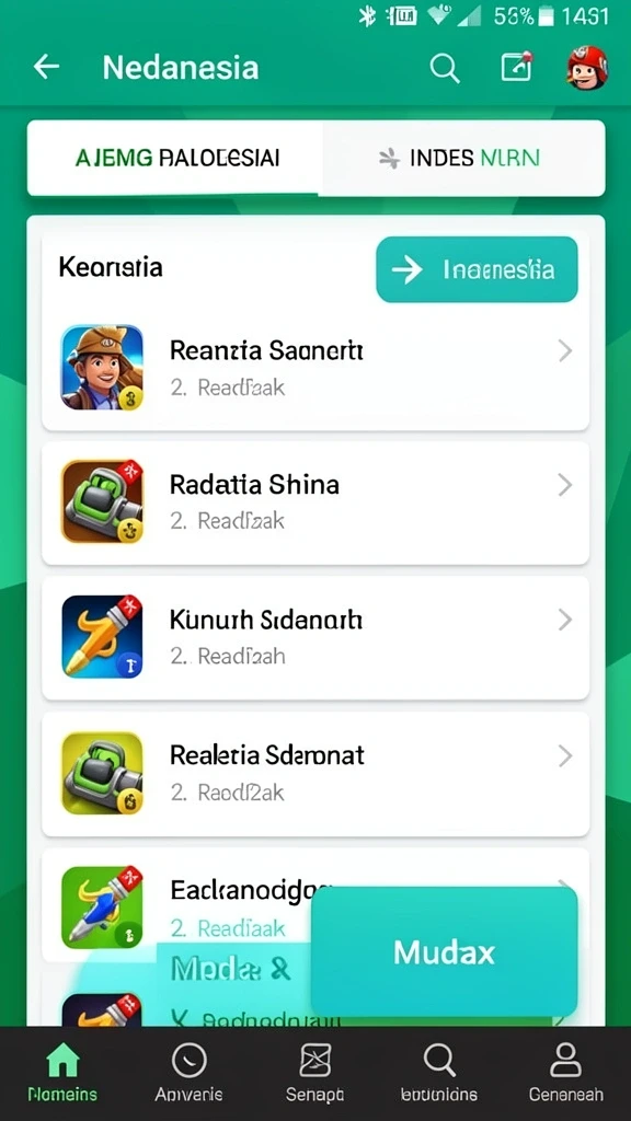 Tampilan antarmuka yang menarik dan ramah pengguna.